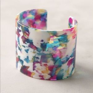 Anthropologie Resin Cuff Bracelet